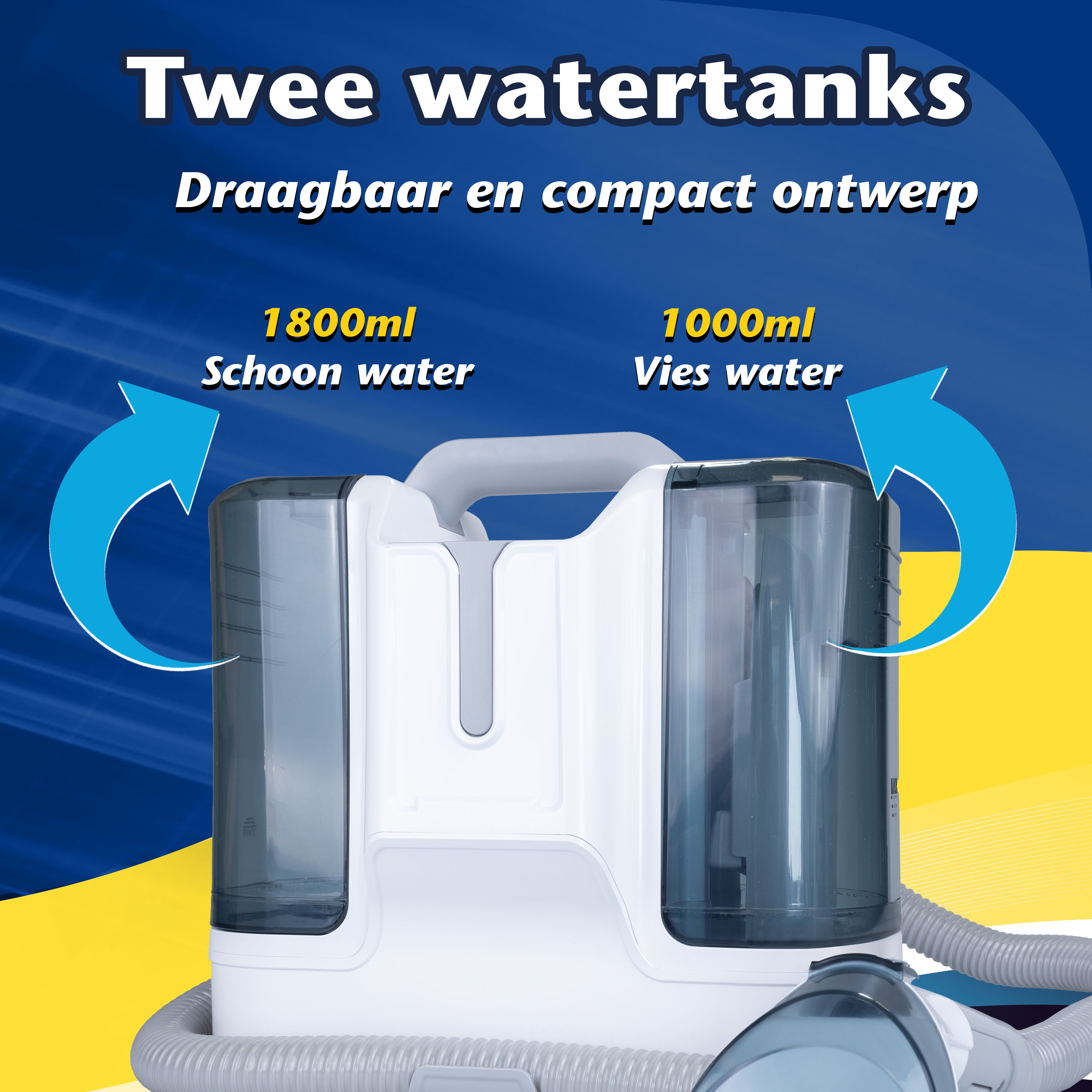 Hoe werkt de Draagbare Tapijtreiniger van CleanRite?
