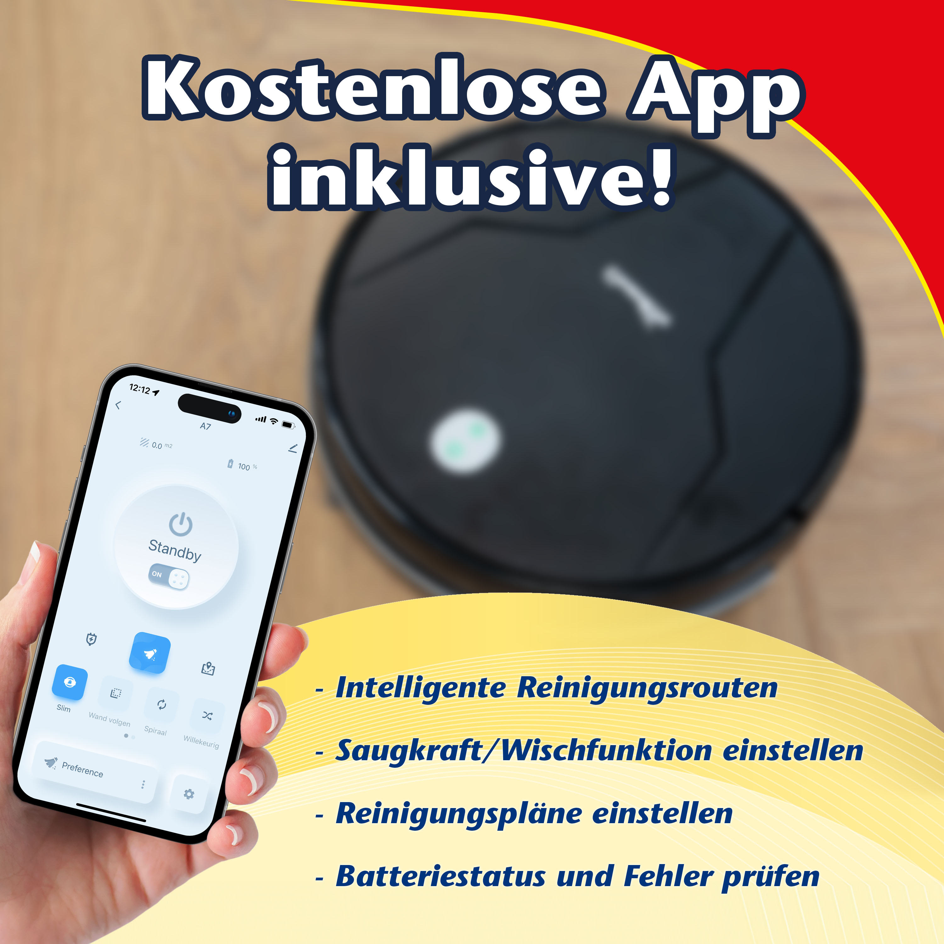 Staubsauger Roboter - mit Wischfunktion
