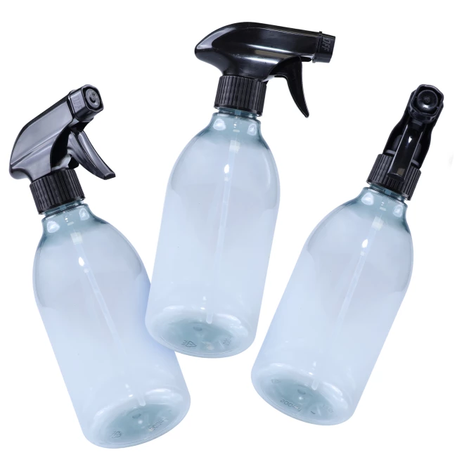 Sprühflasche RePET - 3 Reinigungsflaschen